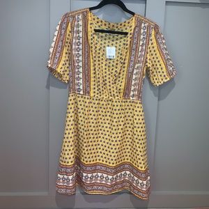 NWT Urban Outfitters Yellow Boho Tunic Dress